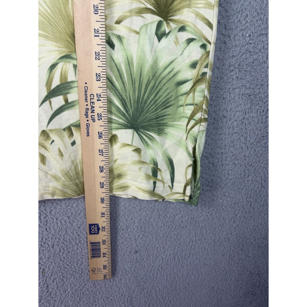 Tommy Bahama Polo Shirt Mens XL Green Palm Leaf Silk Cotton Tropical Hawaiian - Picture 5 of 7
